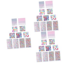 COHEALI 33sheets Acrylic Stickers for Boys and Girls Vibrant Rhinestone Gems for Craft Projects Easy Peel and Stick Decor Safe Creative Fun
