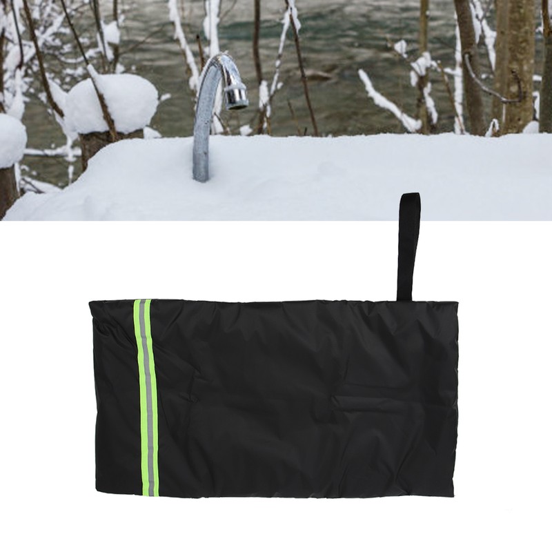 Outdoor Faucet Cover Waterproof Winter Protector Black Warm Keeping Freeze