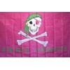 2x3 Jolly Roger Pirate Princess Pink Polyester Flag 2'x3' Banner
