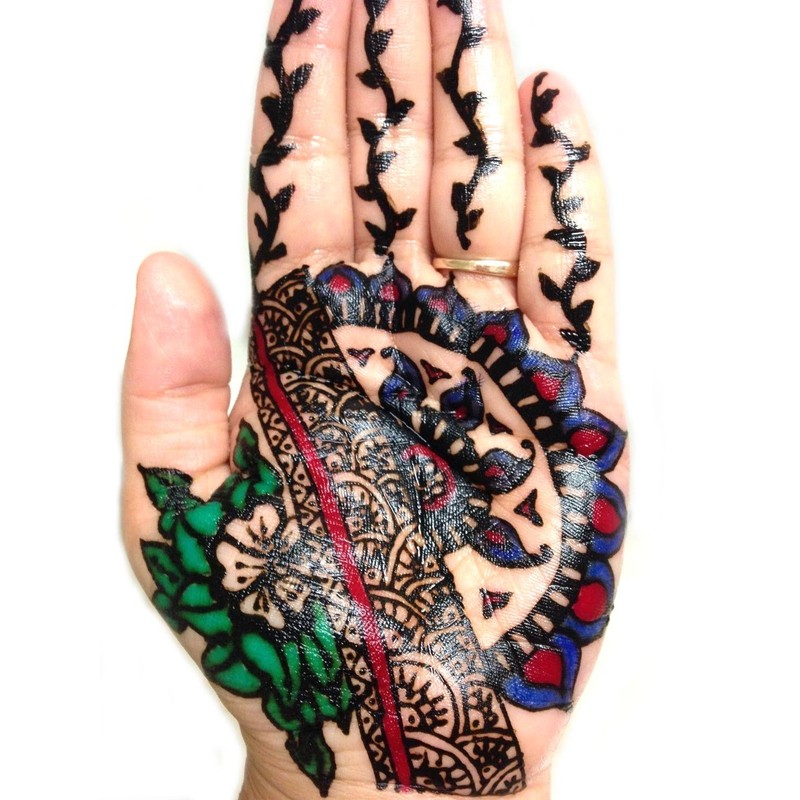 7 x Golecha Henna Cones Tattoo Paste, Temporary Tattoo Body