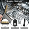 ANBOWEI 15pcs Mini Wire Brushes for Cleaning with Small Brass