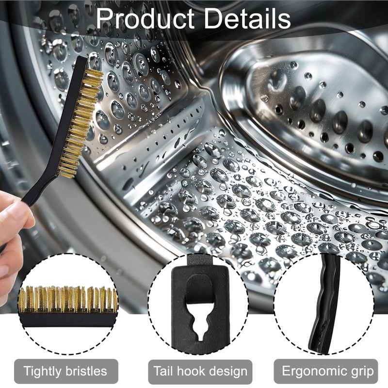 ANBOWEI 15pcs Mini Wire Brushes for Cleaning with Small Brass