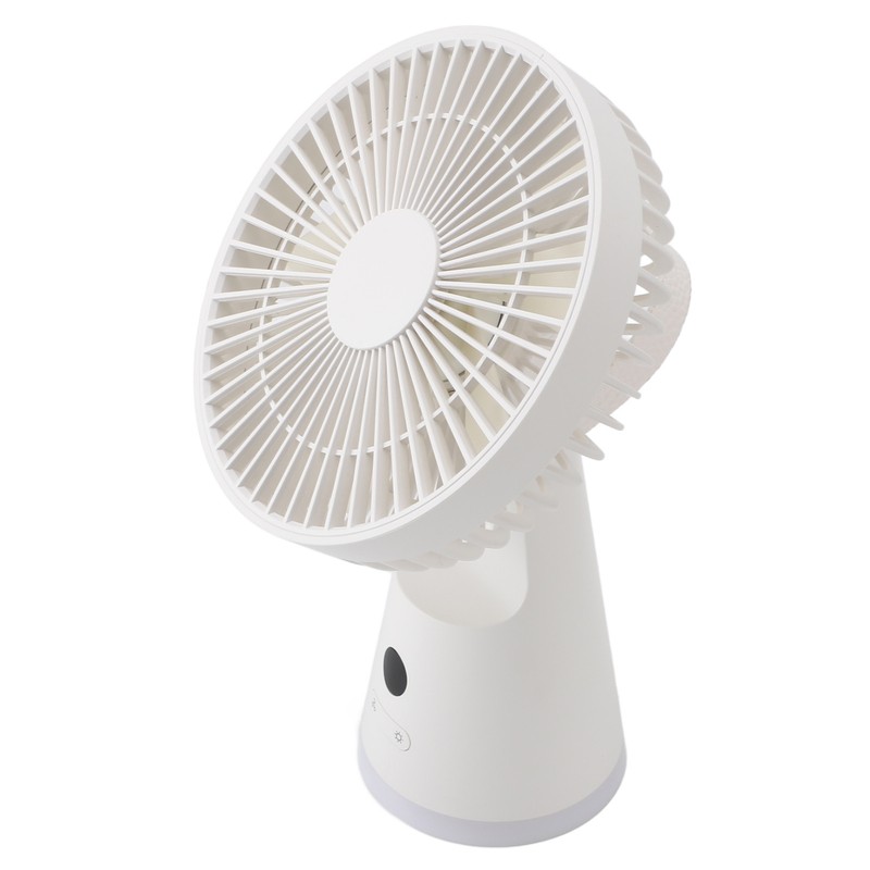 Desktop Fan Portable 5 Speed Power Display Quiet USB Rechargeable
