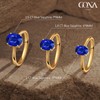GONA 1-3.5CT Lab Grown Blue Sapphire Ring Gemstone GRC Certificate