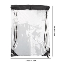 Tabanzhe Drawstring Gym Bag - Versatile Sports Backpack for Women and Men, 1 Pcs Drawstring Gym Sack with Clear Design, Ideal for Various Activities