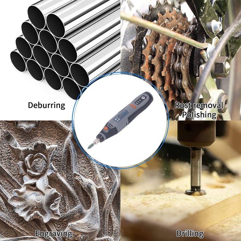 Handheld Grinder Rechargeable 3 Speeds Cordless Grinder Electric Polishing Engraving