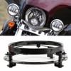 7 Inch Round Headlight Mounting Bracket Compatible with Motorcycle Spray-painted