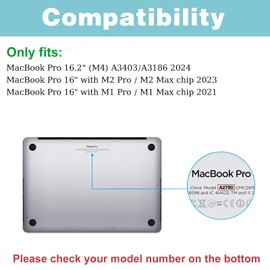 ProCase Screen Protector for MacBook Pro 16.2 (M4) 2024 / Pro 16 2023, Tempered Glass Film Guard for 16 inch Pro 2024 with M4 / 2023 M2 Pro / M2 Max Chip, 2021 M1 Pro / M1 Max Chip & Touch ID