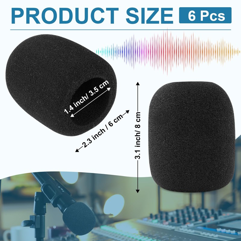 Windscreen for SM58, Microphone Windshield Foam Cover Pop Filter for