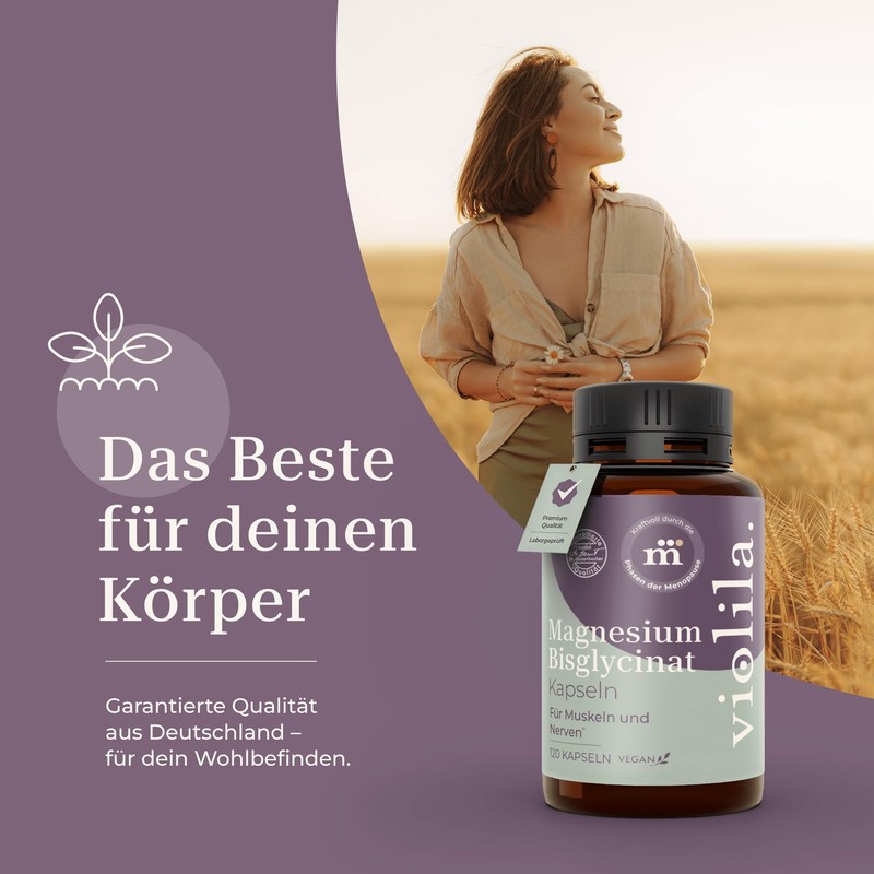 violila. Magnesium Bisglycinate Capsules | 300 mg Magnesium per Daily