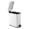 PEDAL BIN BATHROOM 5L SLIM RECTANGULAR REMOVABLE BUCKET WASTE DUST
