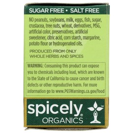 Spicely Organic Cumin Seeds Whole 0.50 Ounce ecoBox Certified Gluten Free