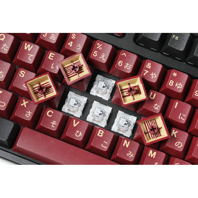 DROP + Redsuns GMK Red Samurai Keycap Set for Tenkeyless