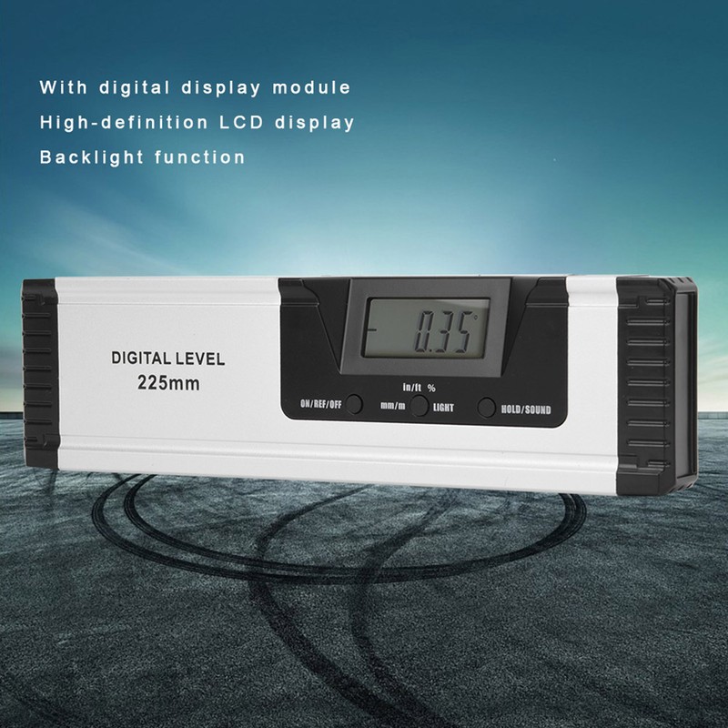 Digital Level Ruler 225mm Non Magnetic and Non Laser Aluminum