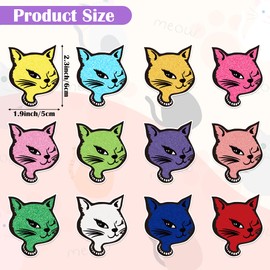Qimgic Cute Cat Roll Stickers - 2 Rolls 1000pcs Retro Wink Cats Large Decal for Women, Vintage Kitten Party Vinyl Sticker Decoration, Cute Animal Decal Label Decor Supplies for Cup Laptop Gift
