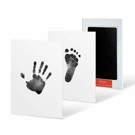 Kalopsia Baby Handprint and Footprint Kit Inkless Clean-Touch Keepsake Newborn Footprint Handprint, Pet Paw Print Kit, Non-Toxic, Perfect for Baby Newborn Gifts