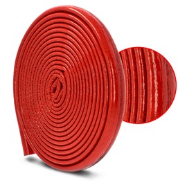 PE Pipe Insulation Hose 10 m Roll x Diameter 18 mm / 6 mm Insulation Thickness Red Protective Hose Heating Pipe Insulation with Protective Skin Pipe Insulation Hose Pipe Insulation Hot Water Pipe