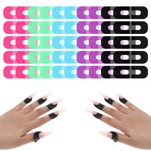 YUXIANLB U Shape Nail Polish Protector, 10 Sheet 100 Pieces