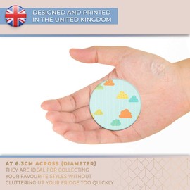 Destination Vinyl ltd Magnet for Refrigerator, Fridge - Cute Cloud Mobile Clouds Print for Office, Cabinet and Whiteboard, Magnetic Stickers, 12416