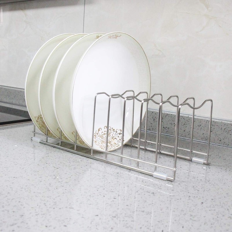 FLSEPAMB Pot Lid Organizer Pan Lid Organizer Kitchen Pot Lid