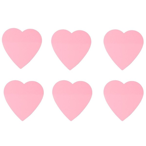 dohobby 300 Sheets Heart Shaped Sticky Notes, Pink Translucent Love