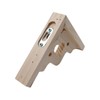 Antrader 2PCS Wooden Shelf Brackets,6" Wall Mount Natural Wood Bracket,Solid