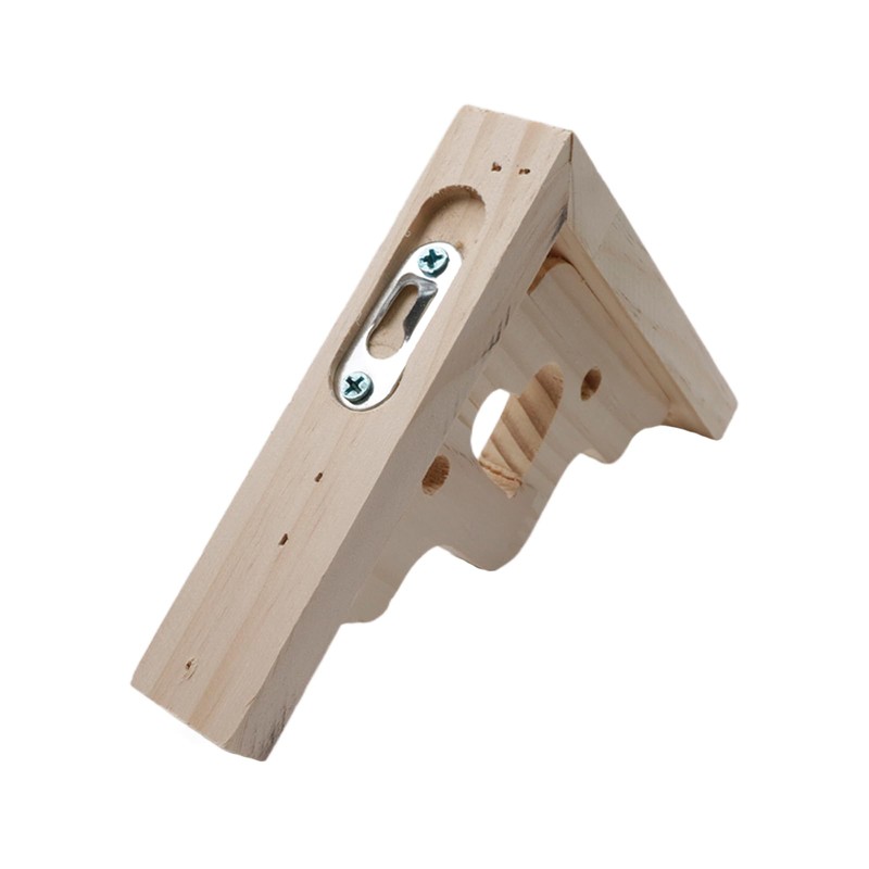 Antrader 2PCS Wooden Shelf Brackets,6" Wall Mount Natural Wood Bracket,Solid