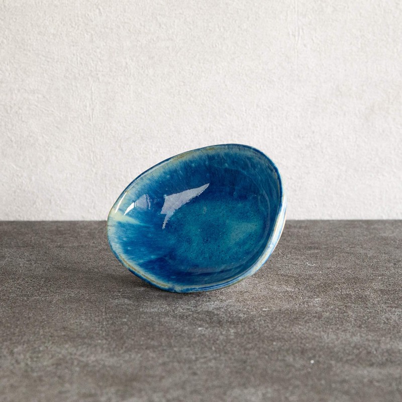Rikizo R-908532 Bowl, Blue, Diameter 5.7 x Depth 4.4 x