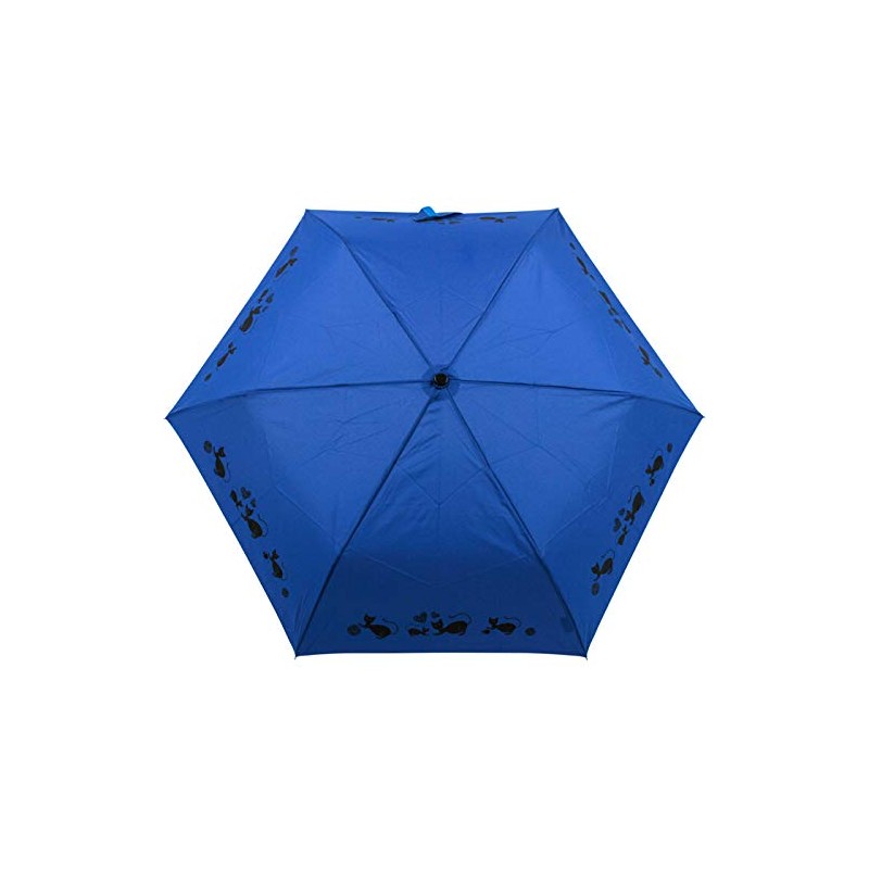 Doppler Havana Fancy Cat Fibre Pocket Umbrella, blue