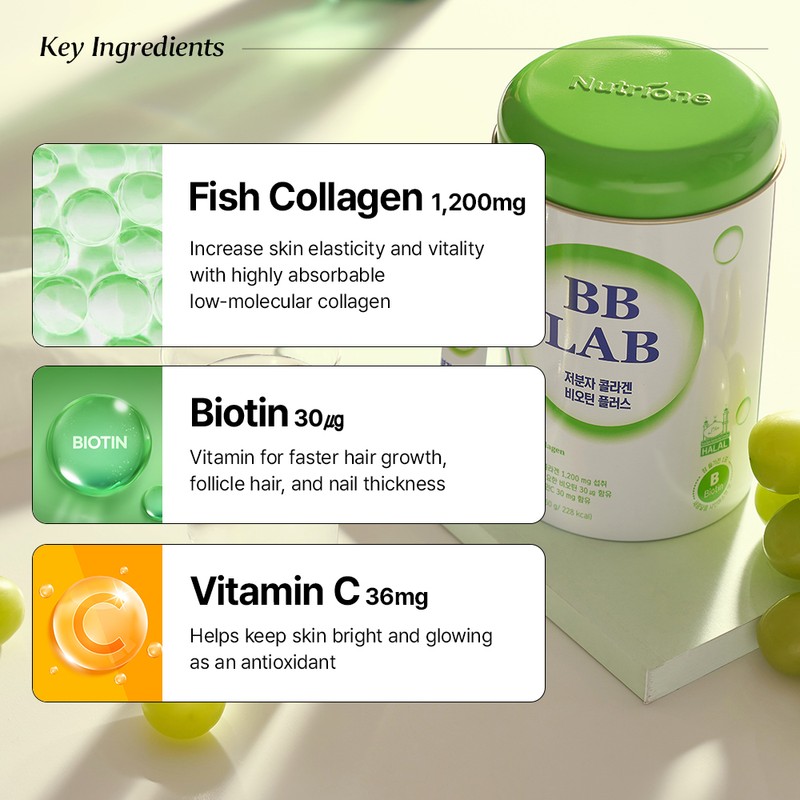 BB LAB [BB LAB](Halal) Low Molecular Collagen of Biotin Plus