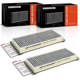 A-Premium - Filtro de aire de cabina detrás de la guantera con carbón activado compatible con Mazda RX-8 RX8 2004-2011, MPV 2004-2006, repuesto # LDY461J6X