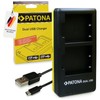 PATONA Set Caricabatterie Dual USB-C + 2X NP-W126S Protect, 1210mAh