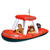 Swimline Fireboat Squirter Inflatable Pool Toy Red/White, 60 X 33