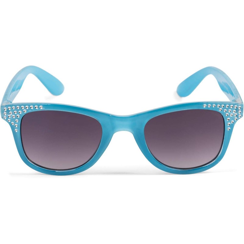 styleBREAKER 09020087 Girls' Nerd Sunglasses with Rhinestones, Plastic Frame and
