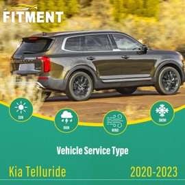 26" 18" 13" Windshield Wiper Blades Replacement for Kia Telluride 2020 2021 2022 2023 Premium All Weather Front Rear Wipers Set - OEM Quality (Pack of 3)