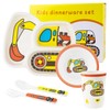 Kids Tableware Set, Included Plate Bowl Cup Fork and Spoon