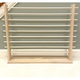 Forest-to-Table Desktop Station for the Storage and Dispensing of Gift Wrapping Paper, Ribbons, Cellophane, Vinyl Rolls, Paper, Maps Etc. Holds 9 Rows. Designed for 30” rolls.