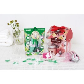 Moomin Petite Bath Gift, Kokemomo Jam (Sweet and Sour Berry Scented Bath Set)
