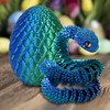 4PCS 3D Printed Snake in Egg, 3D Printed Dragon Egg