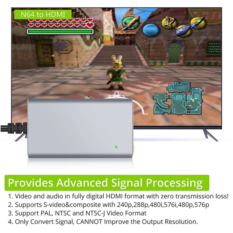 For N64 to HD Multimedia Interface Converter Support PAL NTSC