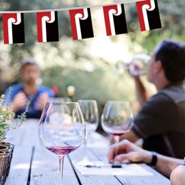 21FT Maori Pennant Small Flag Bunting,20 PCS Native Mini String Banner Stripes Decor for Holiday Restaurant Home Party School