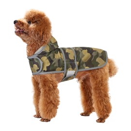 Dog Raincoat Hooded,Waterproof Rain Coat for Dogs with Adjustable Belly Strap,Reflective Strips, Lightweight Slicker Poncho Rain Jacket for Small Medium Large Dogs