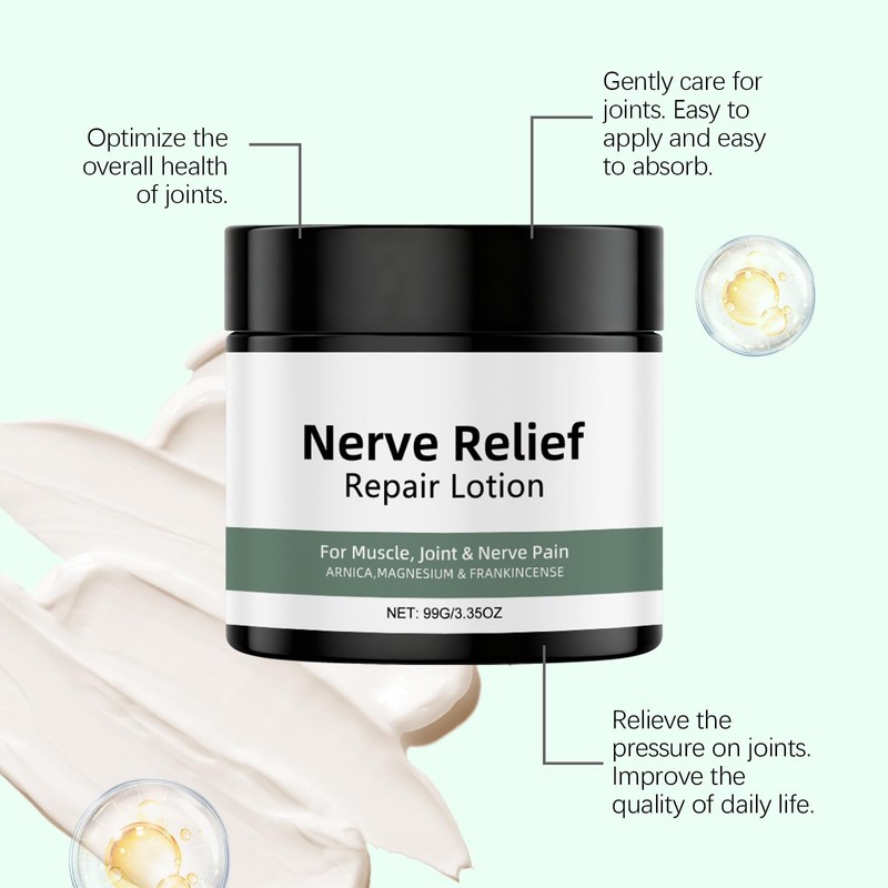 HuaQing Arnica Nerve Formula Cream, Fast Absorbing, Non-Greasy Topical for