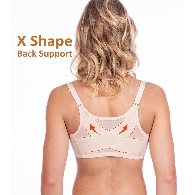 HACI Front Closure Posture Bra for Women Full Coverage Plus