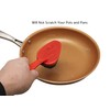 2-Pack Scouring Pad with Handle – Non-Scratch Scrubber for Kitchen,