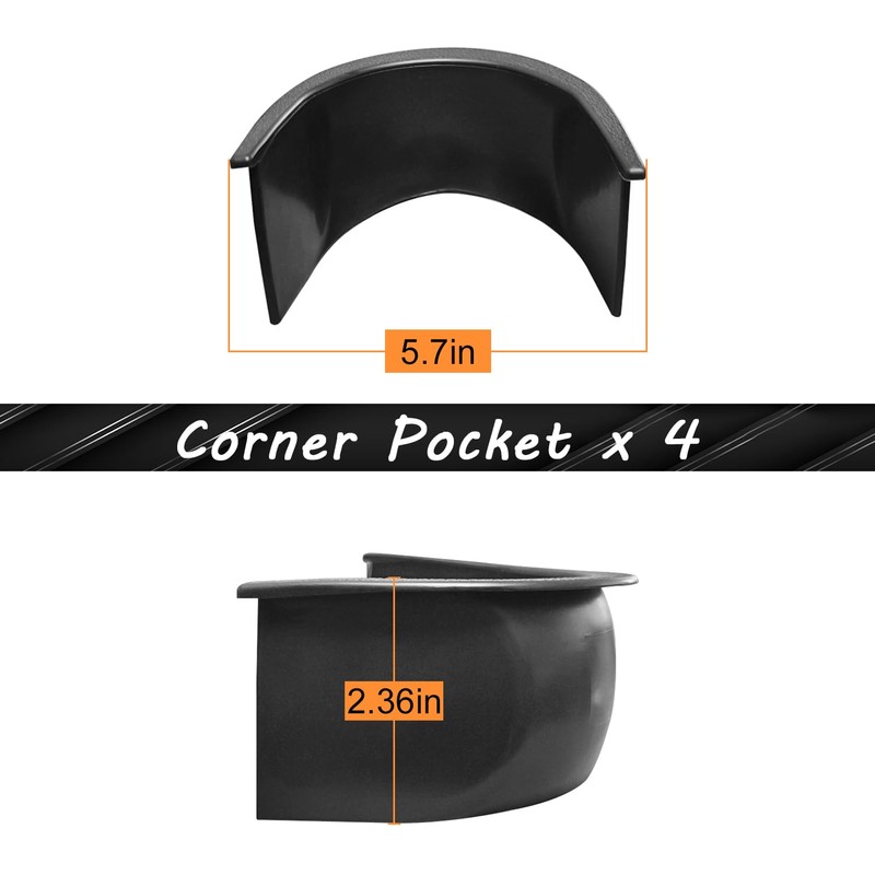 MoyanSuper Pool Table Pocket Liners 6 Pc Billiards Liners Replacements