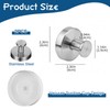 ZOCONE 4 Pcs Suction Hooks No-Drill Suction Cup Hooks, Stainless