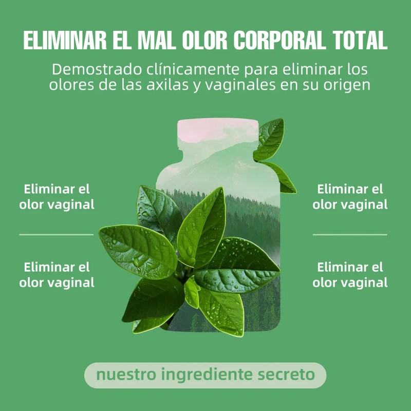 7 In 1 Puro Natural Clorofila Desodorizacin 60 Cpsulas Sin