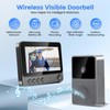 Wireless Video Doorbell, 4.3 Inch IPS Screen Bell with Camera,