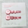 [Handmade Nail Tips] Summer Daily Pedi Tips Pink Ribbon -